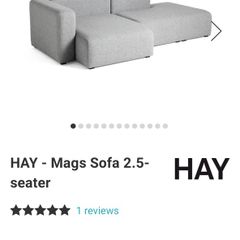 HAY Mags 2.5 Seater Sofa L shape corner - excellent condition RRP E3800