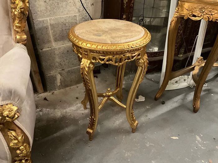 Larger better quality tall table with marble