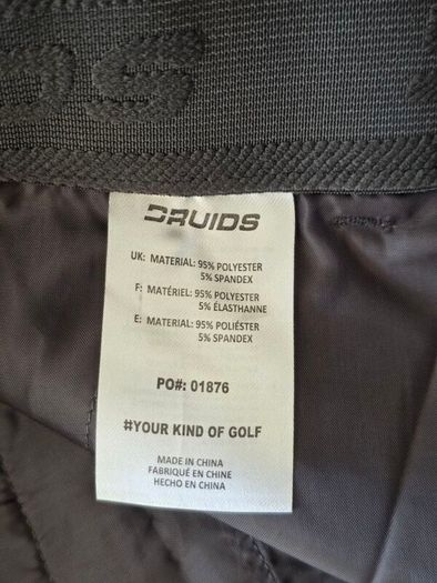 Druids Golf Clima Trousers Size 36