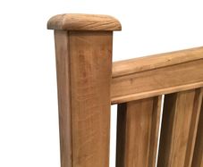 Solid oak bed