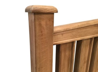 Solid oak bed