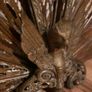 Vintage Art Deco Antique Brass Fan Fireplace Screen H23,5" x 39" Image 10