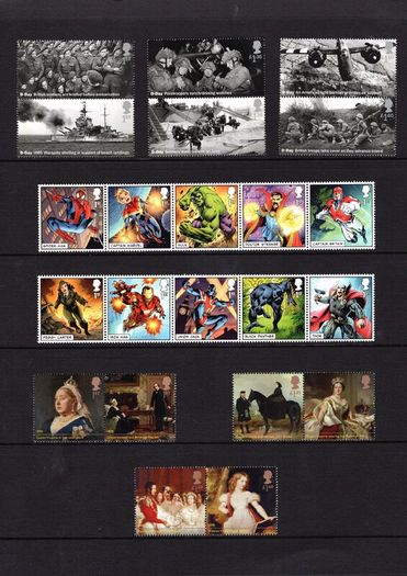 2019 Great Britain Commemorative Stamps Year Pack (includes 5 image showing contents)