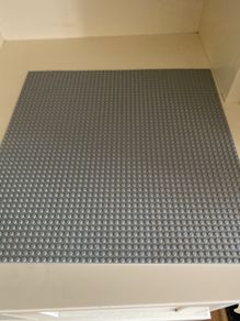 LEGO grey baseplate