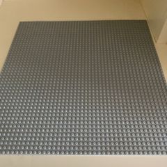 LEGO grey baseplate