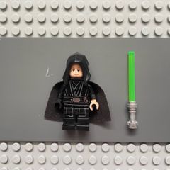 lego Star Wars sw1191 Luke Skywalker minifigure, Jedi Master (Black Hood and Cape)