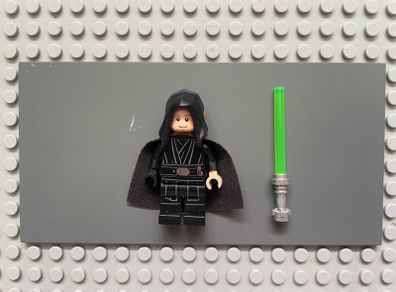 lego Star Wars sw1191 Luke Skywalker minifigure, Jedi Master (Black Hood and Cape)