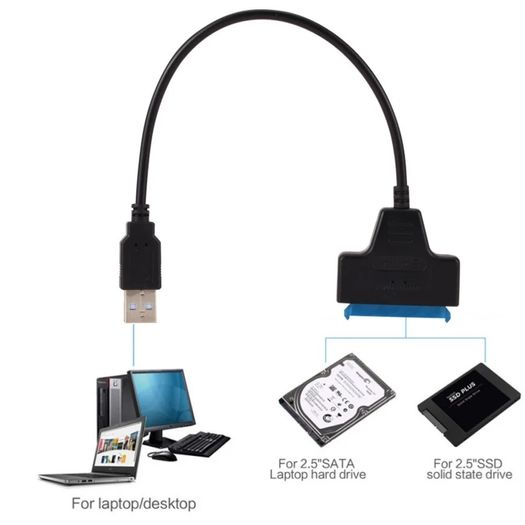 Cable Sata To USB 3.0 Adapter Suport 2.5 Inches External SSD HDD Hard Drive 22 Pin Sata III Cable USB Sata 3.0 Adapter