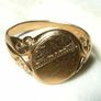 Vintage Hallmarked 9ct Gold Gentlemans Ring Image 2