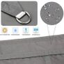 Sun Shade Sail 2m x 3m Grey Rectangular Waterproof Garden Sun Sail Outdoor Patio Party Sunscreen Awning Canopy 98% UV Block With Rope (FREE POSTAGE) Image 6