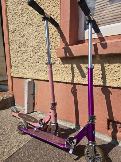 Micro Scooter x 2 One pink and one purple
