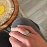 Vintage German Sterling Silver Band Ring Image 4