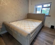 Sleigh Bed King Size EZ Living Furniture