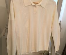 Long Sleeve Cream Ladies Knit size14/16