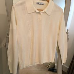 Long Sleeve Cream Ladies Knit size14/16