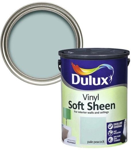 Dulux Vinyl Soft Sheen Pale Peacock 5 Litre Paint (Brand New Unopened)