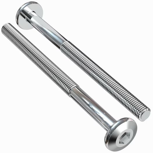 Brand New 35 Pieces M6x60 Flat Head Screws for Furniture - Galvanised Steel