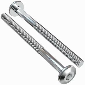 Brand New 35 Pieces M6x60 Flat Head Screws for Furniture - Galvanised Steel