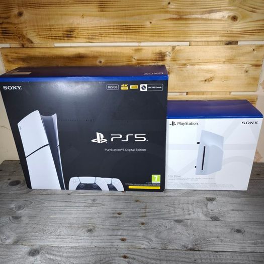 playstation 5 brand new never opened with brand new disc drive 2 ckntrollers