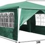 3 x 6 m Gazebo Party Tent  Marquee Garden Gazebo with 6 Side Panels for Wedding Party, Waterproof Garden Camping Image 4