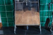 Stunning Art Deco Polished chrome Fire Screen