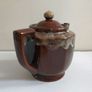 Lovely Newish Version of the Brown Betty Style Teapot, Hexagonal in Shape, Un-Marked on the Base, Holds One Litre/ 1.75 Pints Image 3