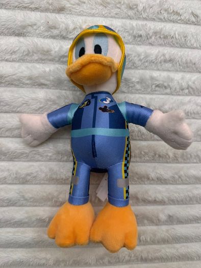 Disney Store Donald Duck Plush #3 Mickey & the Roadster Racers Small approx. 23 cm. Used Please see photos