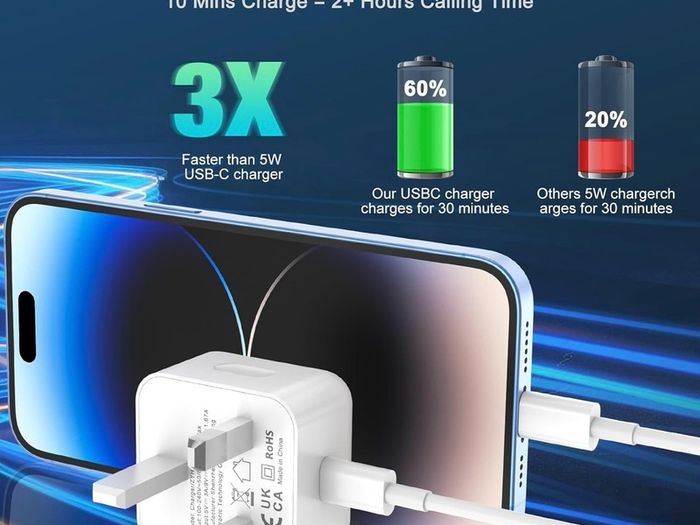 iPhone Charger Fast Charge 2Pack Fast Apple Charger Cable 2M/6FT iPhone Fast charger with USB C To Lightning Cable for iPhone 14 13 12 11 Pro Max XS XR X 8 7 6 Plus 5, iPad and iPod