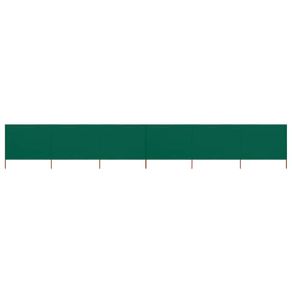 6-panel Wind Screen Fabric 800x160 cm Green