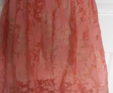 Topshop Salmon  Embellished Skirt in Size 10