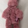 Gotz Small 8 " dusky pink plush bunny rabbit collectible Image 2