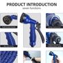CNMTCCO Garden Hose Pipe, 100FT Garden Hoses Expandable with 3/4", 1/2" Fittings, Expanding Magic Hose, with 7 Function Spray Nozzle, Anti-Leakage Latex Core Hosepipe (30M) Image 2