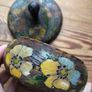 Vintage Handcrafted Wooden Trinket Box Decorative Carved Flowers Image 7