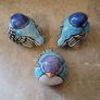Mid-century trio of handpainted ceramic birds Image 2
