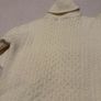 Cream Aran knit wool jumper Image 8
