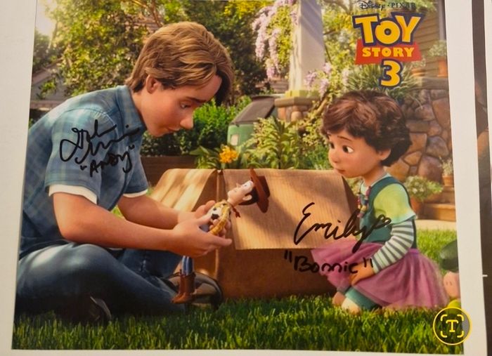 Toy Story double autograph