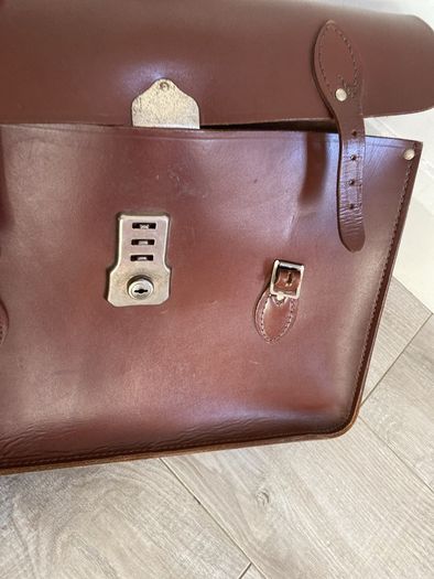 Leather case Bag Brown Leather Document Case vintage Original