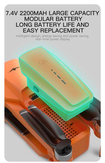 8K Orange Bag 32G 3B XKJ GPS Drone 8K HD Camera 2-Axis Gimbal Professional Anti-Shake Aerial Photography Brushless Obstacle Avoidance Quadcopter Toys