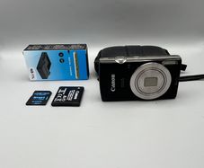 Canon IXUS 185 20MP Digital Camera Black - Full Kit