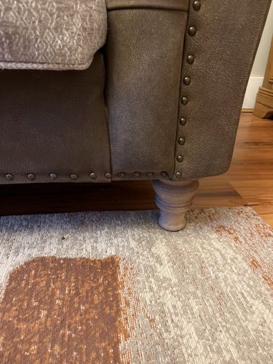 Leather Sofa pillow back