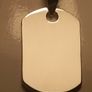 Sterling Silver Solid Dog Tag and Chain Image 10