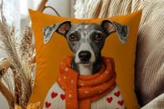 Greyhound cushion cover