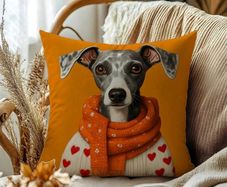 Greyhound cushion cover