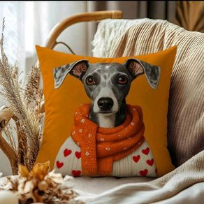 Greyhound cushion cover
