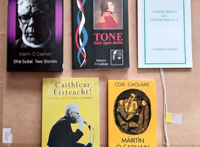Five Mairtin O Cadhain Irish Books