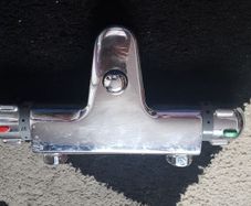 wall bath mixer used