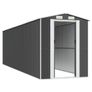 Garden Shed Anthracite 192x772x223 cm Galvanised Steel Image 4
