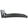 Bed Frame Grey Faux Leather 150x200 cm Image 5