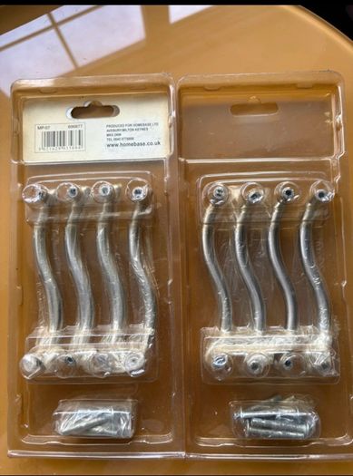 Brushed nickel handles x 16
