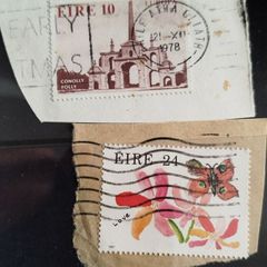 Vintage Irish Stamp Lot (1978 & 1987) - Architecture & Art Themes